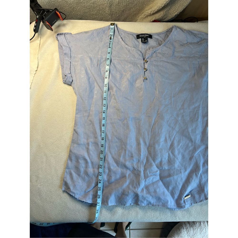 Ellen Tracy Linen Blouse - Picture 7 of 7